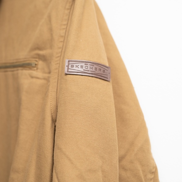 Skechers - Men's Sherpa-Lined Canvas Jacket - Picture 8 of 14